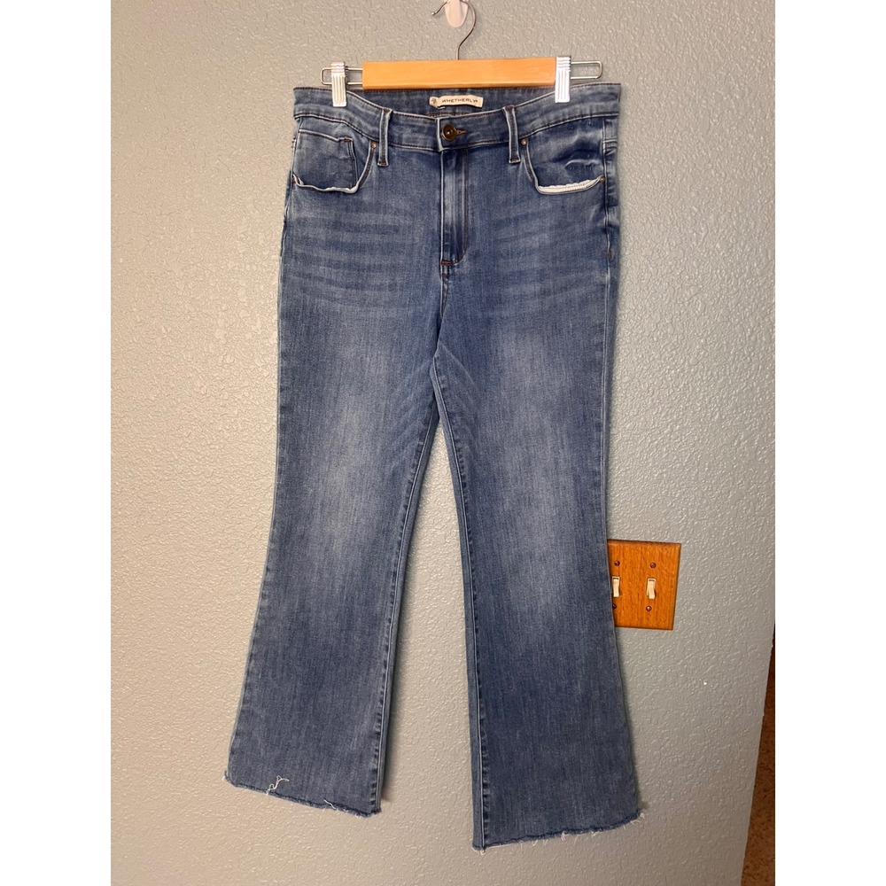 Whetherly Beverly High Rise Ankle Flare Jeans Blue Denim W020PB6 Size 29 8